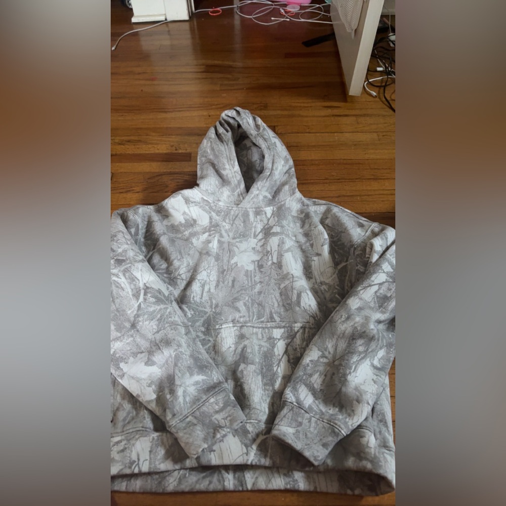 Hollister Gray Camouflage Hoodie